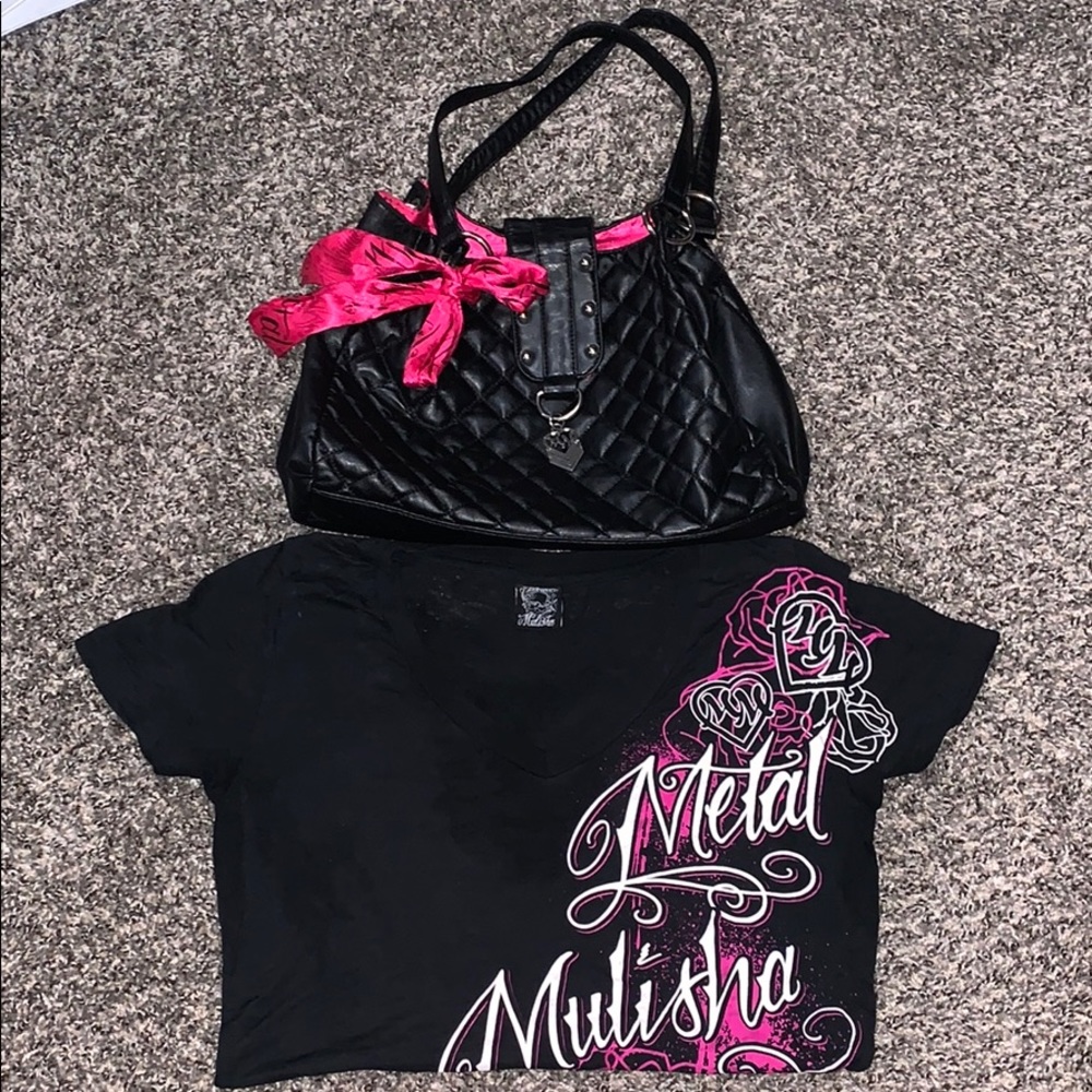 Metal Mulisha shirt with Purse